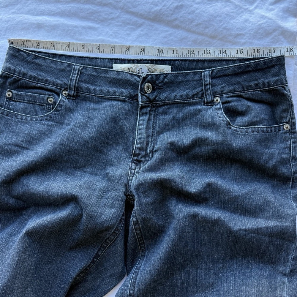 Vanilla Star Y2K Sz 15 Bootcut Jeans Embroidered Pockets CUTE - Picture 5 of 9